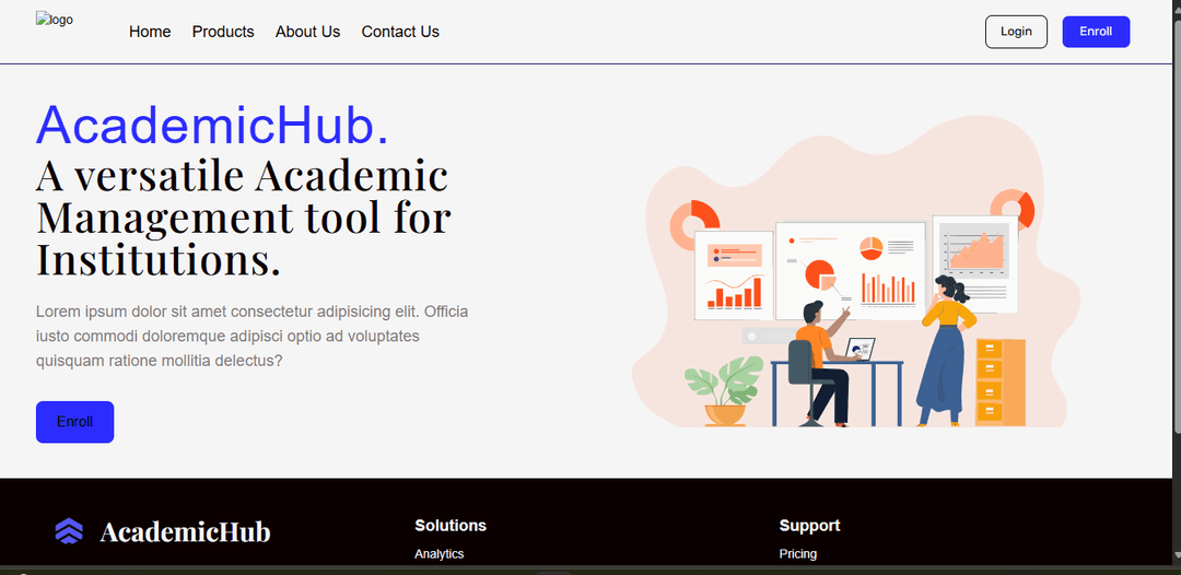 AcademicHub: AI-Powered Institute ERP preview